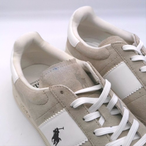 Polo Ralph Lauren White & Beige heritage aera trainers Polo Ralph Lauren heritage aera 3