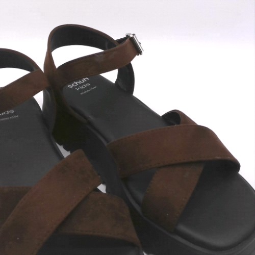 schuh Wide Fit Brown tuscany chunky sandals schuh tuscany chunky 2