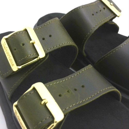 Dr Martens Khaki josef slide sandals Dr Martens josef slide 3