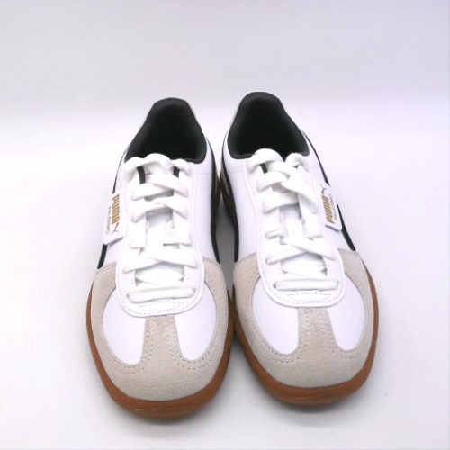 PUMA White & Black palermo leather trainers PUMA palermo leather 1
