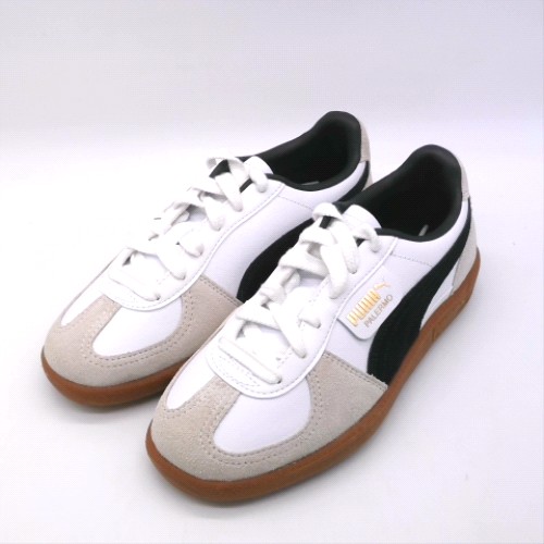 PUMA White & Black palermo leather trainers PUMA palermo leather 3
