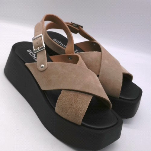 schuh Beige true platform sandals schuh true platform 3
