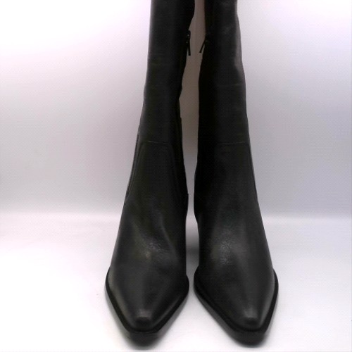 schuh Black dusk leather knee high boots schuh dusk leather knee high 1