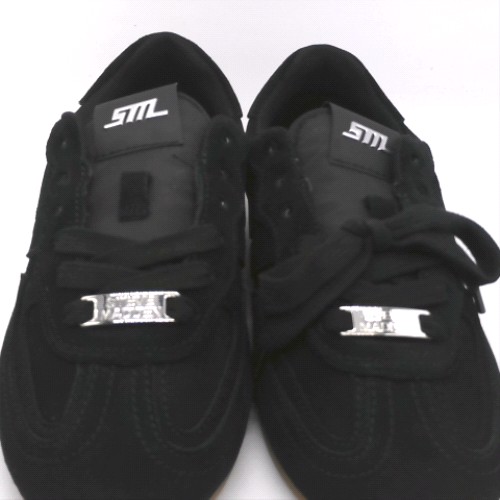 Steve Madden Black abbi charm tonal trainers Steve Madden abbi charm tonal 2