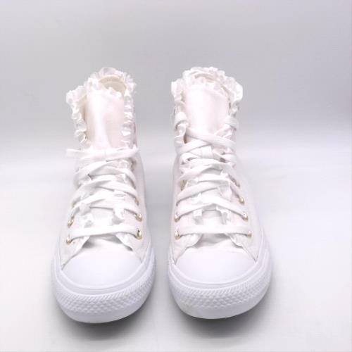 Converse White all star hi ruffles trainers Converse all star hi ruffles 1