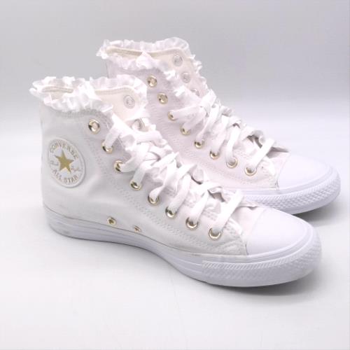Converse White all star hi ruffles trainers Converse all star hi ruffles 2