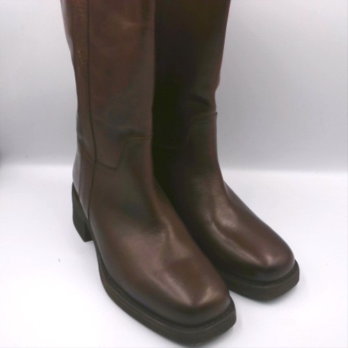 schuh Brown delany leather calf boots schuh delany leather calf 2