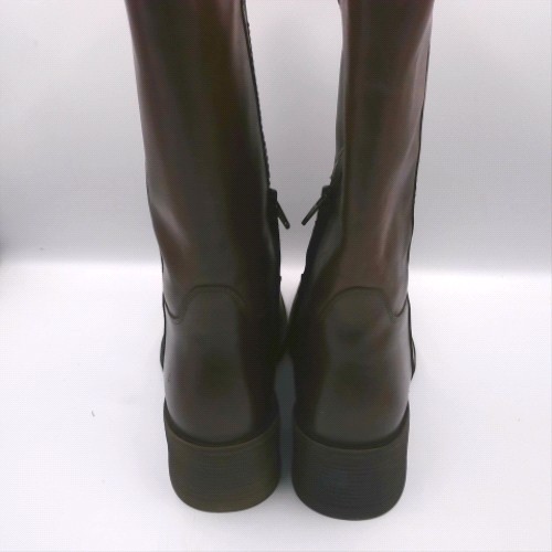 schuh Brown delany leather calf boots schuh delany leather calf 3