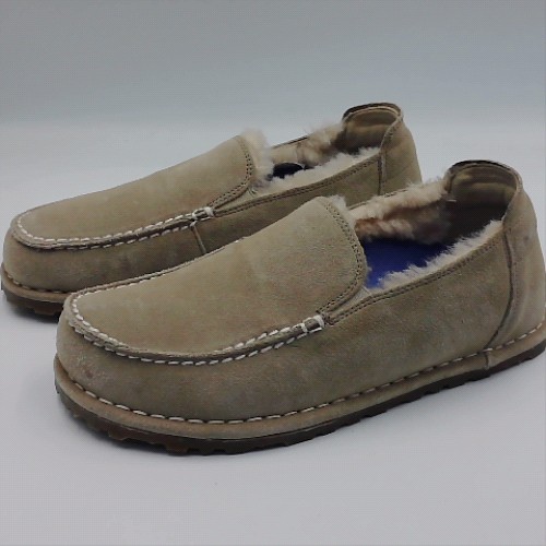 BIRKENSTOCK Taupe utti shearling flats BIRKENSTOCK utti shearling 2