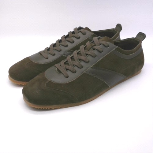 schuh Khaki warren suede trainers schuh warren suede 2