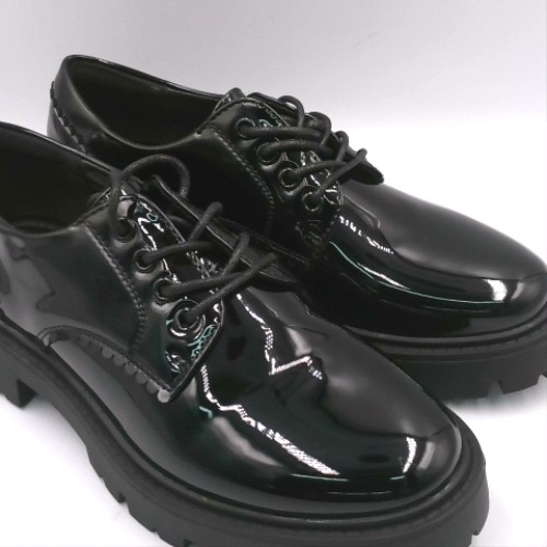 schuh Black lovely lace up girls youth schuh lovely lace up 3