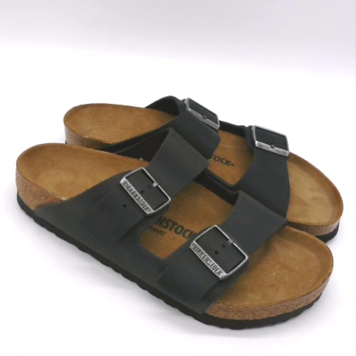 BIRKENSTOCK Black arizona oiled leather sandals BIRKENSTOCK arizona oiled leather 3