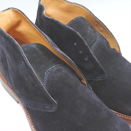 schuh Navy galvin suede chukka boots schuh galvin suede chukka 3