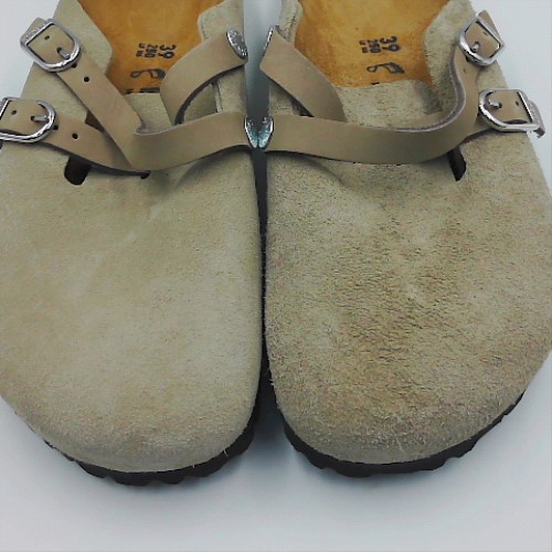 BIRKENSTOCK Taupe blair d-buckle clog sandals BIRKENSTOCK blair d-buckle clog 2