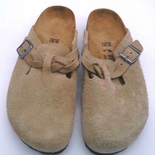 BIRKENSTOCK Taupe boston braided clog narrow fit sandals BIRKENSTOCK boston braided clog narrow fit 3
