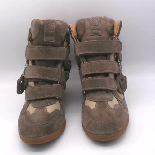 Steve Madden Taupe mavis wedge trainers Steve Madden mavis wedge 1