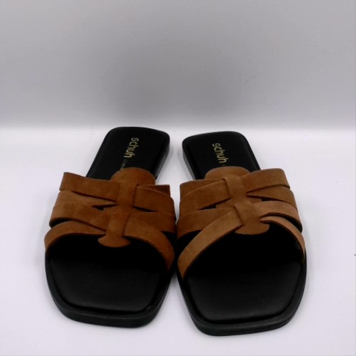 schuh Tan tallie mule sandals schuh tallie mule 1