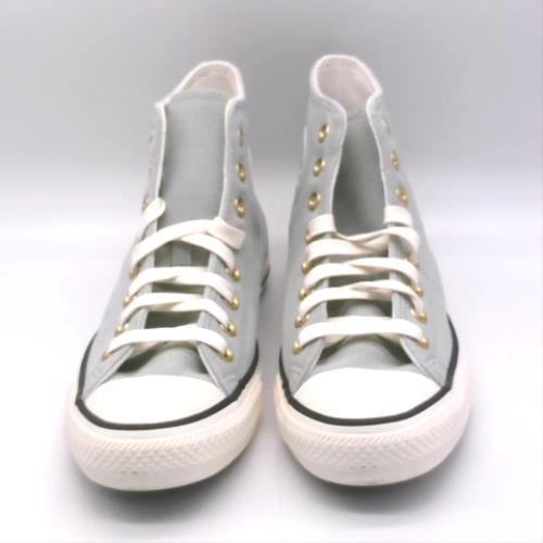 Converse Light Green all star hi suede trainers Converse all star hi suede 1