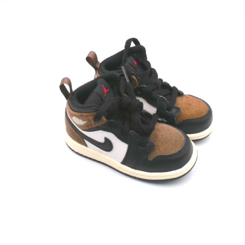 Nike Jordan Black & Brown air 1 mid boys toddler Nike Jordan air 1 mid 2