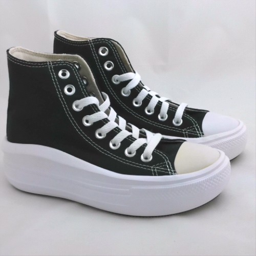 Converse Black & White all star move hi trainers Converse all star move hi 2