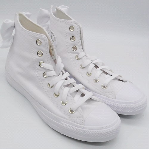 Converse White all star hi bow trainers Converse all star hi bow 3