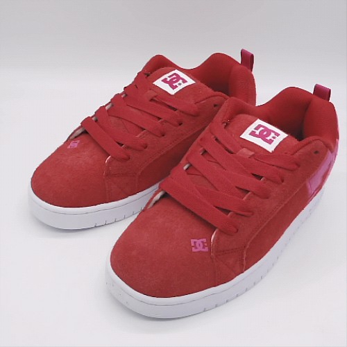 DC Red Multi court graffik trainers DC court graffik 3