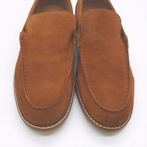 schuh Tan risk suede loafer shoes schuh risk suede loafer 2