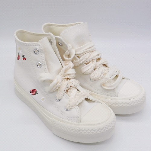Converse White all star eva lift hi girls junior Converse all star eva lift hi 3
