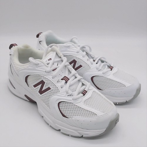 New Balance White & Burgundy 530 trainers New Balance 530 3