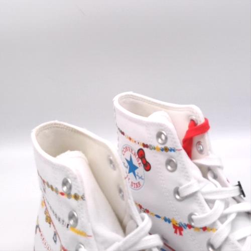 Converse White Multi all star hi hello kitty charms trainers Converse all star hi hello kitty charms 3