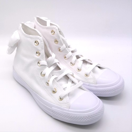 Converse White all star hi bow trainers Converse all star hi bow 2