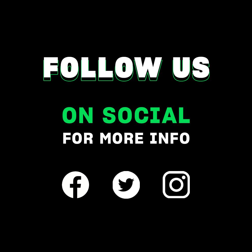 FOllow us on social media for updates on store reopenings