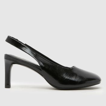 schuh Black Seoul Round Toe Court Womens High Heels