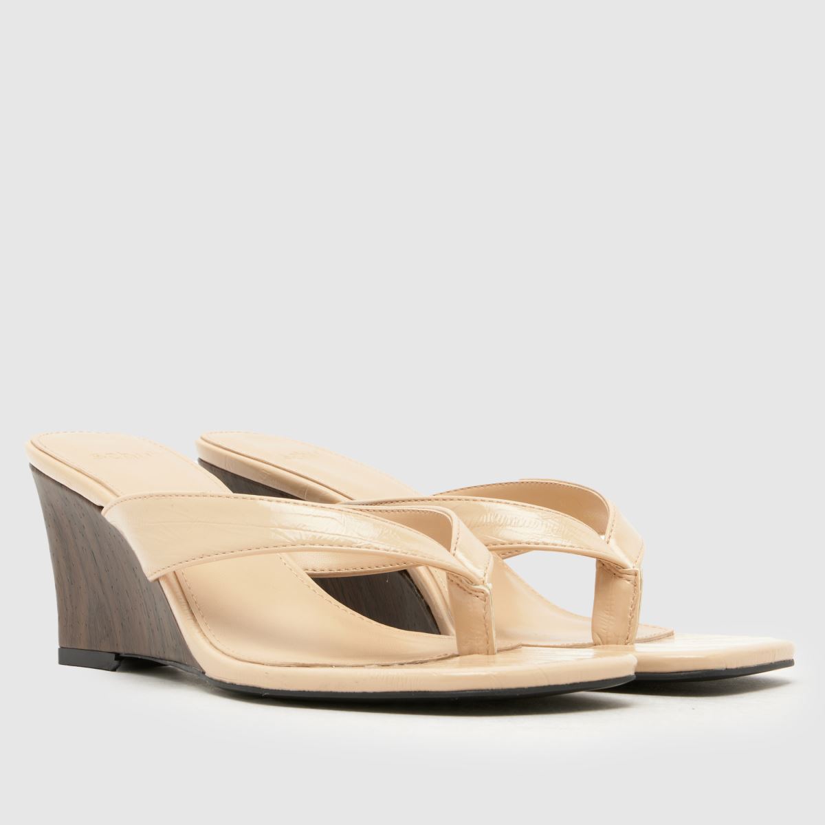 schuh Solomon Wedge Toe Post in Natural schuh Solomon Wedge Toe Post 8