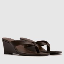 schuh Solomon Wedge Toe Post in Brown schuh Solomon Wedge Toe Post,2 of 4