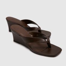 schuh Solomon Wedge Toe Post in Brown schuh Solomon Wedge Toe Post,3 of 4