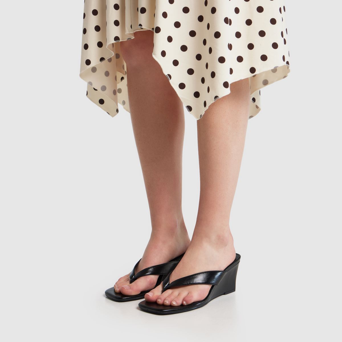 schuh Solomon Wedge Toe Post in Black schuh Solomon Wedge Toe Post 8