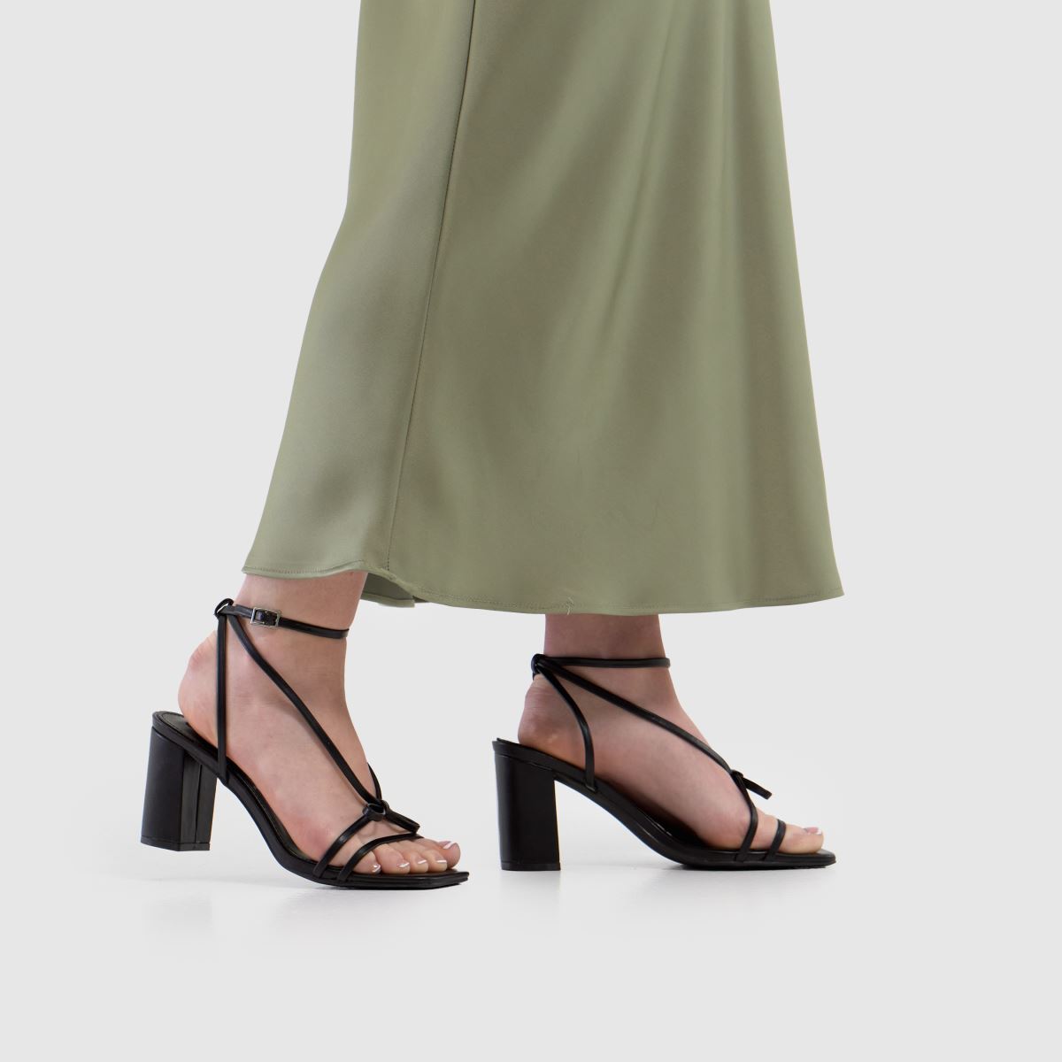 schuh Sylvie Strappy Bow Block in Black schuh Sylvie Strappy Bow Block 8