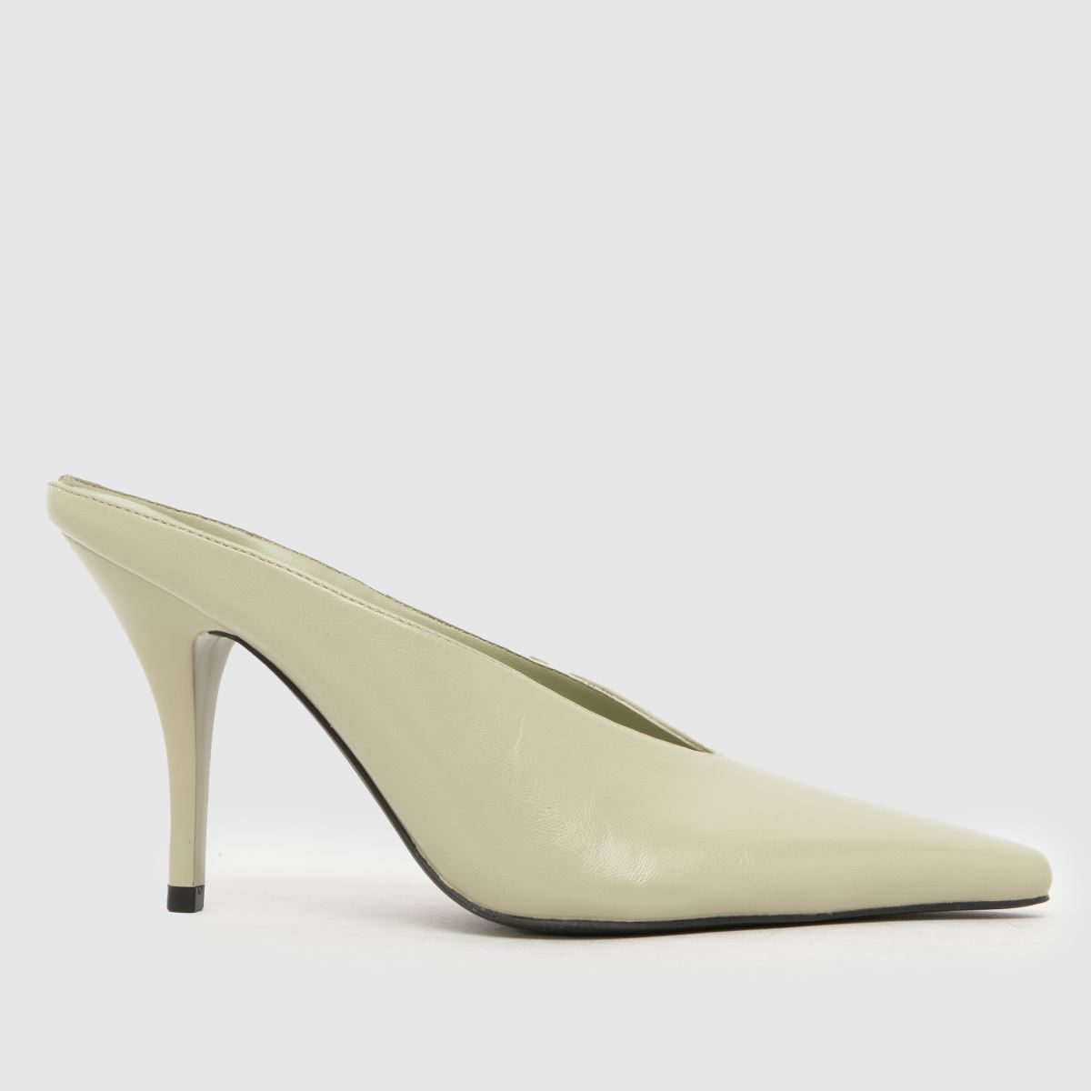 schuh Sonja Court Mule High Heels in Light Green