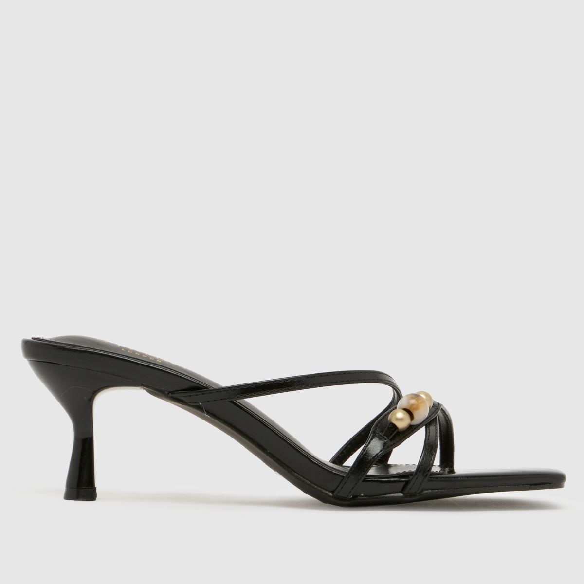 SIMMI Farah Kitten High Heels in Black