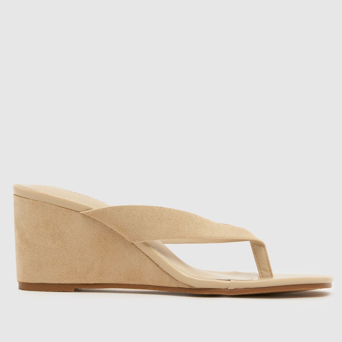 SIMMI Jules Wedge High Heels in Beige