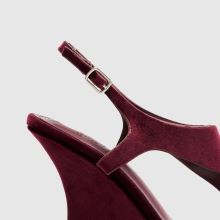 SIMMI Bouquet Wedge in Burgundy SIMMI Bouquet Wedge,3 of 4