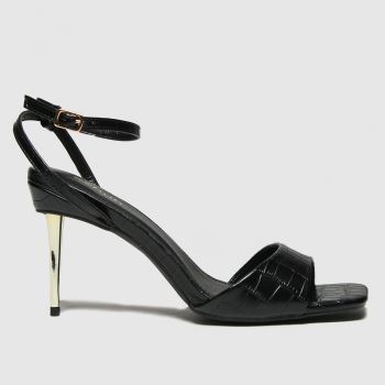 schuh black sophia metal heel sandal high heels schuh black sophia metal heel sandal high heels