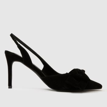 SIMMI Black Kimmo Bow Womens High Heels