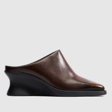 CAMPER Louise Wedge Mule in Brown CAMPER Louise Wedge Mule,1 of 4
