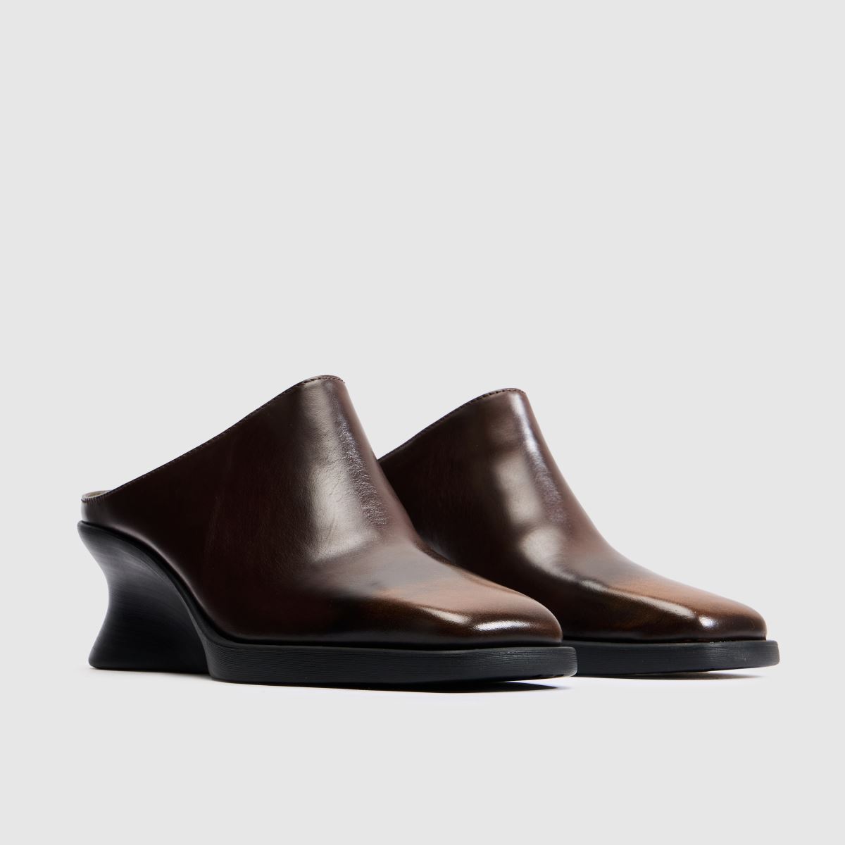 CAMPER Louise Wedge Mule in Brown CAMPER Louise Wedge Mule 3