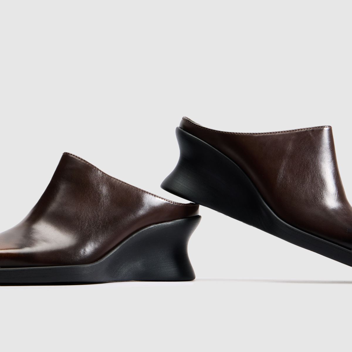 CAMPER Louise Wedge Mule in Brown CAMPER Louise Wedge Mule 7