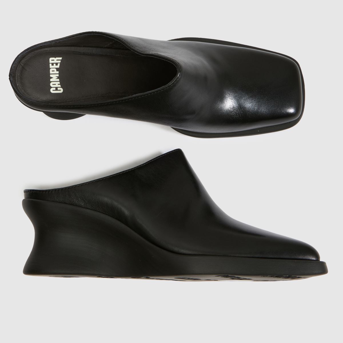 CAMPER Louise Wedge Mule in Black CAMPER Louise Wedge Mule 4