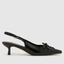 schuh Story Bow Court Heel in Black schuh Story Bow Court Heel,1 of 4