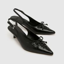 schuh Story Bow Court Heel in Black schuh Story Bow Court Heel,3 of 4